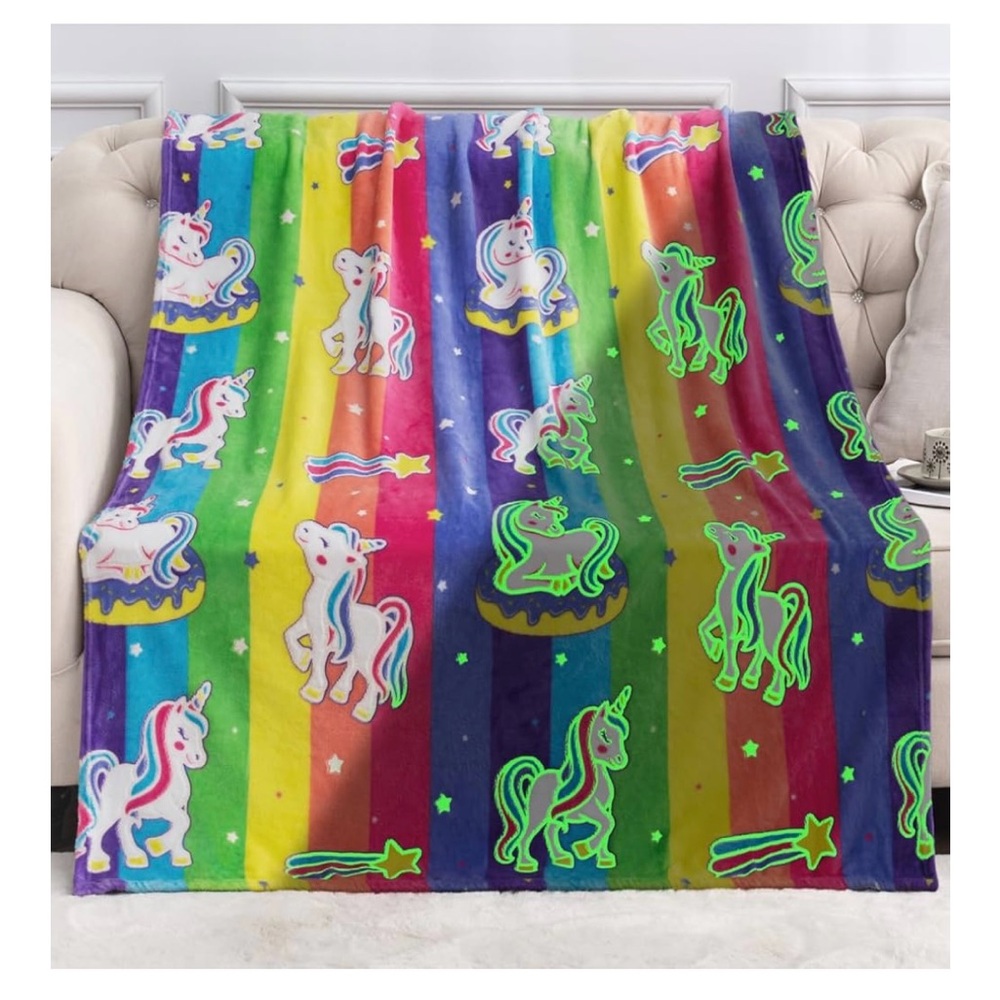 Colorful Unicorn Blanket